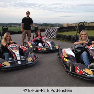 Kartrennbahn im E-Fun-Park Pottenstein