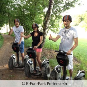 Segway fahren im E-Fun-Park Pottenstein